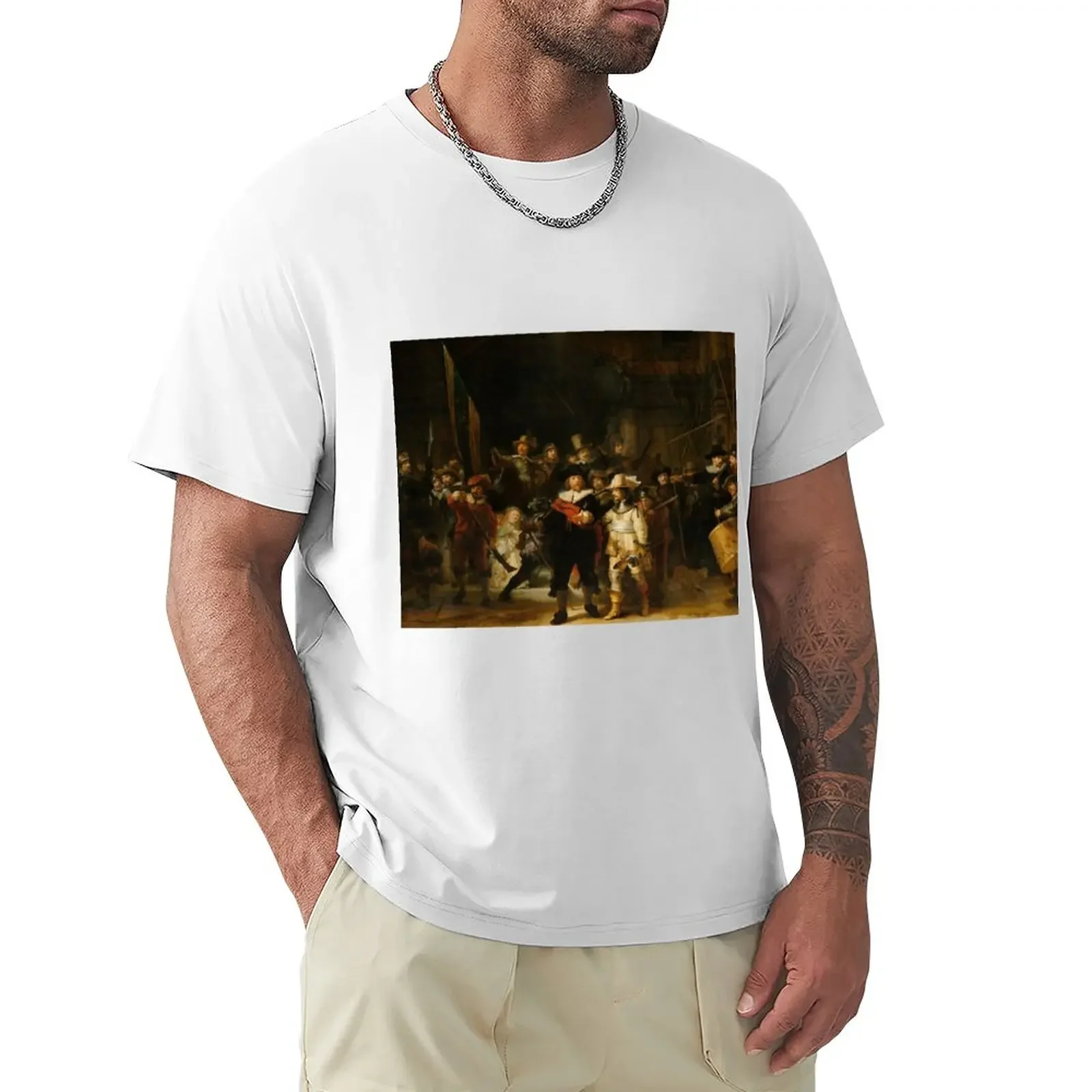 

The Nightwatch by Rembrandt van Rijn ( Nachtwacht ) T-Shirt custom t shirts design your own quick drying shirt t shirt for men