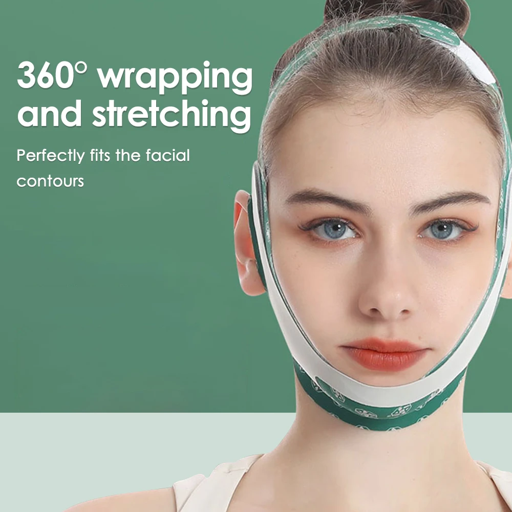 Regulowany pasek do podnoszenia twarzy w szpic redukuje rzeźbienie twarzy z podwójnym podbródkiem maska do spania skóra twarzy przybory do pielęgnacji taśm do podnoszenia twarzy