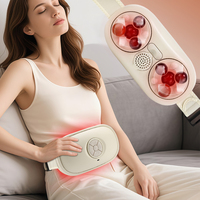 Belly Slimming Massager Red Light Electric Slimming Belt Fat Burning Abdominal Massage Beauty Health Massager Machine