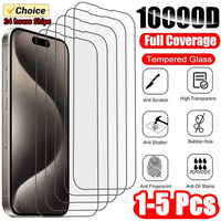 1-5Pcs Tempered Glass for IPhone 15 14 13 12 11 Pro Max Screen Protector for IPhone 12Mini 13Mini 7 8 14 Plus SE X XS XR Glass