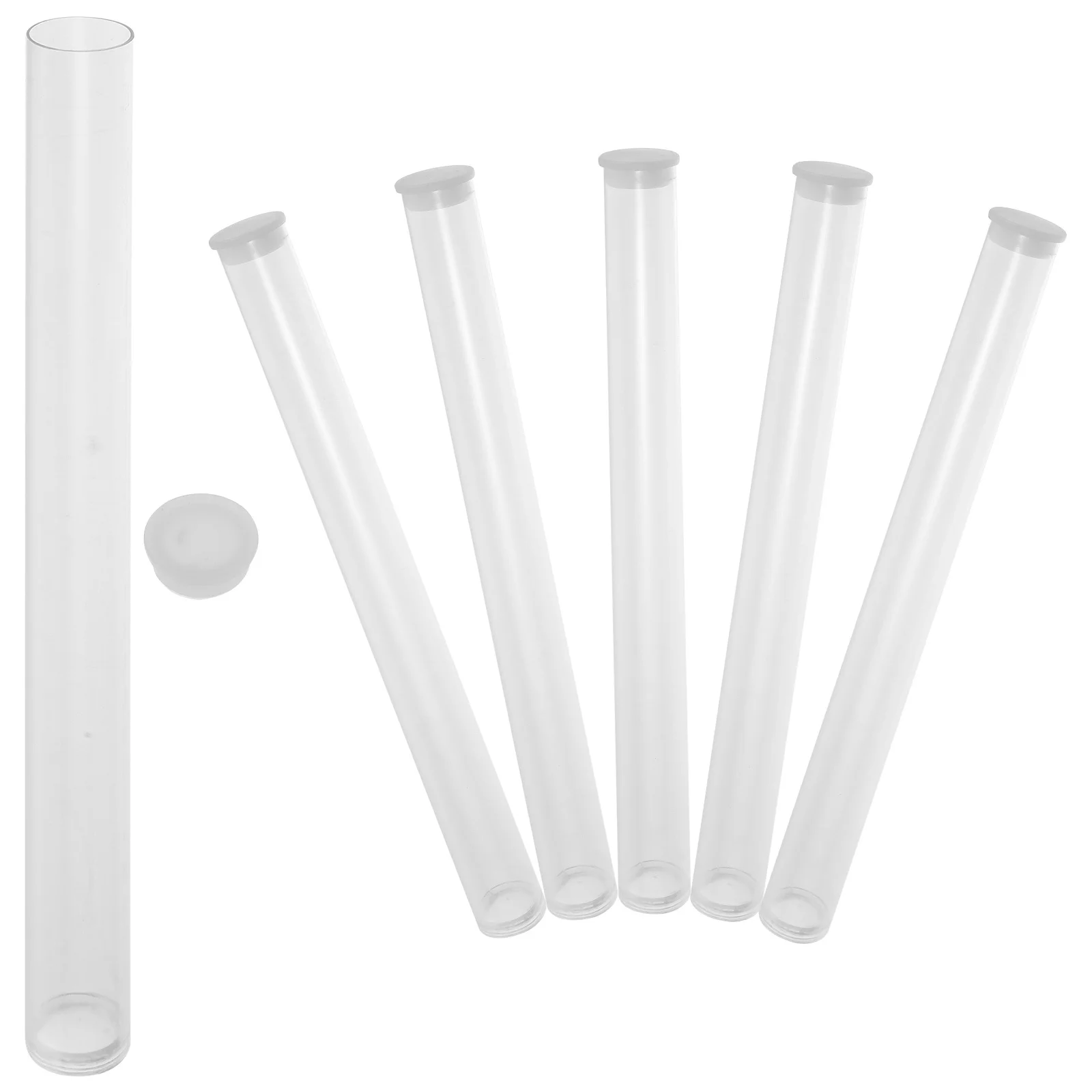 

6Pcs Transparent Acrylic Incense Tube Storage Containers Sturdy Clear Stick Holders for Aromatherapy Incense Sticks