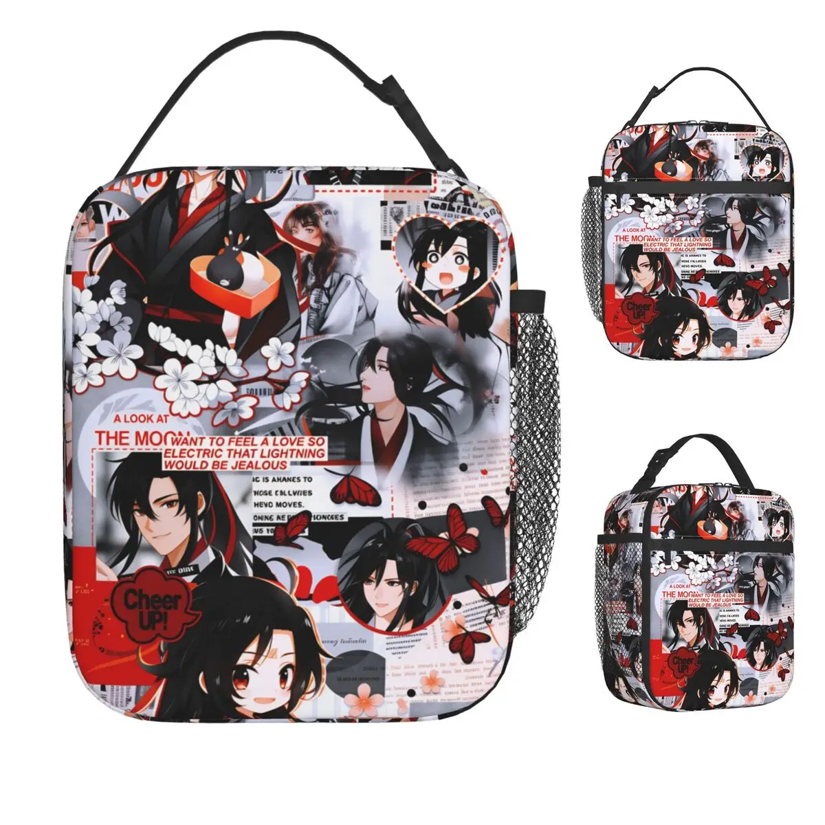 

The Untamed WangXian Bunny Mo Dao Zu Shi Сумка для обеда для женщин Ланч-бокс Повседневная школьная сумка-холодильник Оксфорд Термосумка-тоут