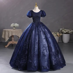 Customized Ball Gown Quinceanera Dresses Appliques Puff Sleeves Prom Birthday Party Gowns Formal Vestido De Anos Sweet 16