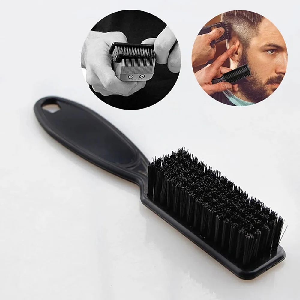 Oil Head Brush Hair Carving Cleaning Brush Barber Shop Brush Creative Fade Brush Barber Comb Scissors Vintage Oil Head Tools