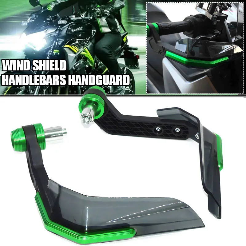 

Motorcycle Accessories Handguard Shield Hand Guard Protector Windshield For KAWASAKI Z900 Z1000/SX Z750 Z400 ER6N ER6F Z900RS