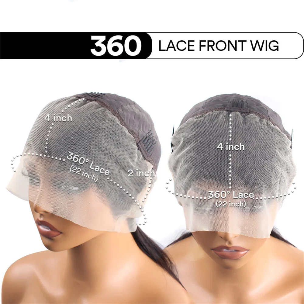 Pelucas de cabello humano ondulado de cuerpo negro Natural de encaje completo 360 HD peluca Frontal de encaje 13x4 100% peluca de cola de caballo de onda de cuerpo brasileño pelucas humanas