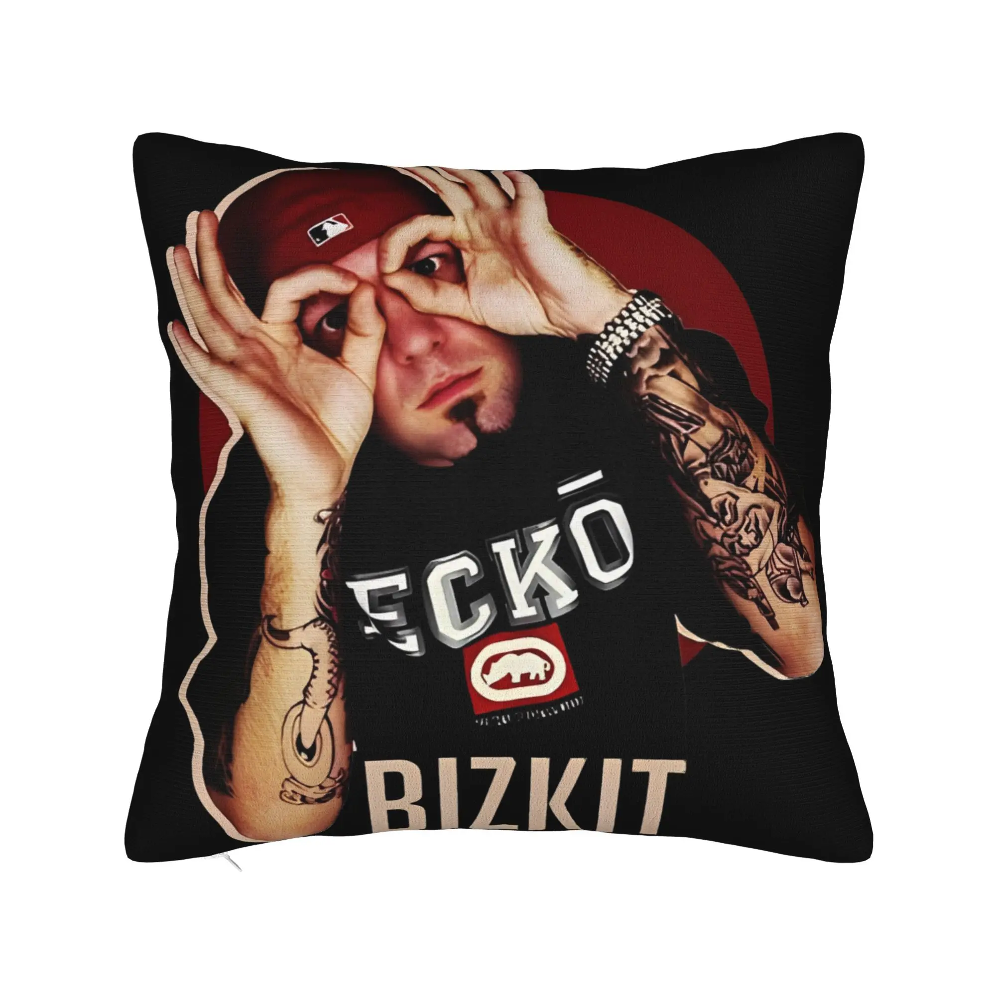 Bizkit Limp Rock Rap  Square Pillowcases Polyester Bed Car  Cushion Case Funny Home Decoration Pillow Cover 40*40