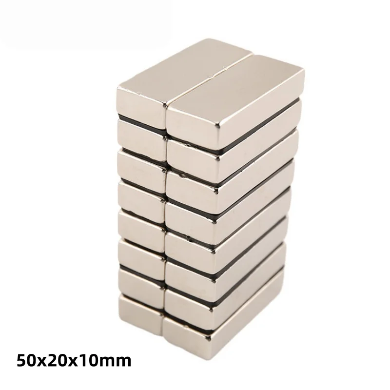 50x20x10 Thick Quadrate Magnets 50mm X 20mm X10mm For Home Refrigerators, Offices DIY 50x20x10mm Strong Powerful Magnet 50*20*10