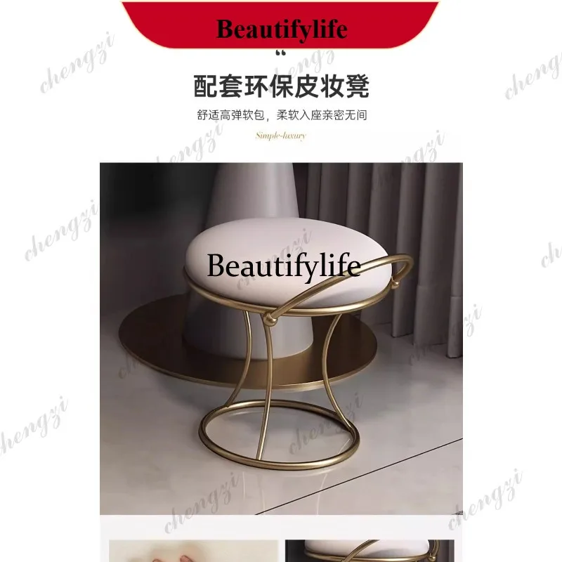 YL Makeup Gold Europe Vanity Table Decor Light Girls Sets Bedroom Vanity Table Mirror Home Storage Penteadeira Feminina Furnitur