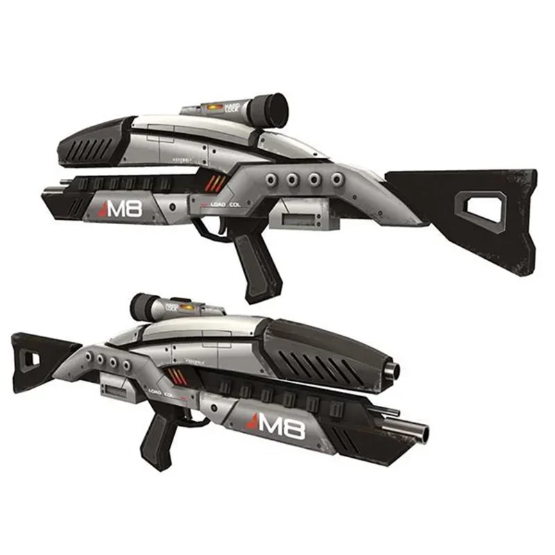 Mass Effect M8 Paper Model 1:1 Firearms Rifle Machine Gun Assault Rifle Handmade DIY Toy