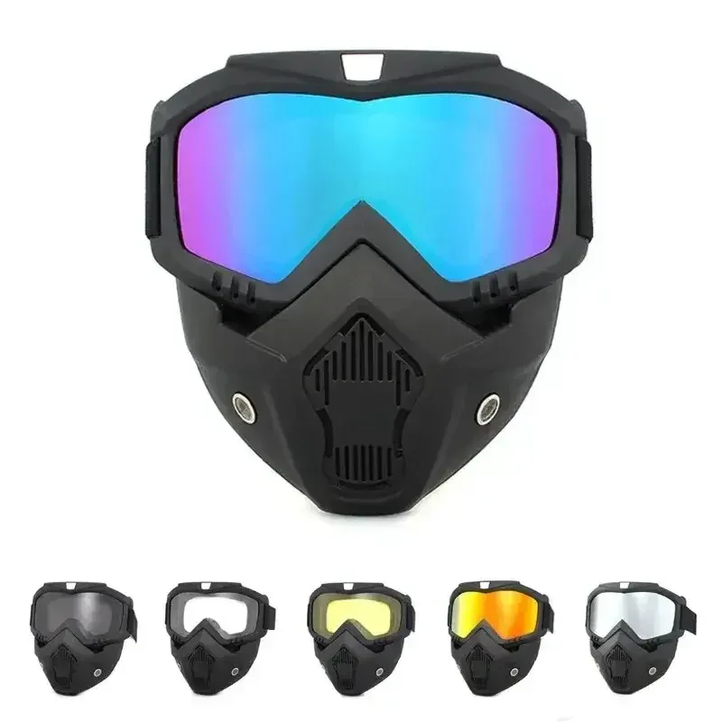 

Dustproof Motocross Glasses Adjustable Motorcycle Goggles Breathable Full Face Protective Motorbike Dirt Bike Off-road Mask