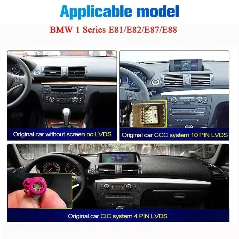 

For BMW 1Serie E81 E82 E87 E88 10.25 " Wireless CarPlay Android Auto Car Multimedia Radio Headunit Touch Screen Auto radio