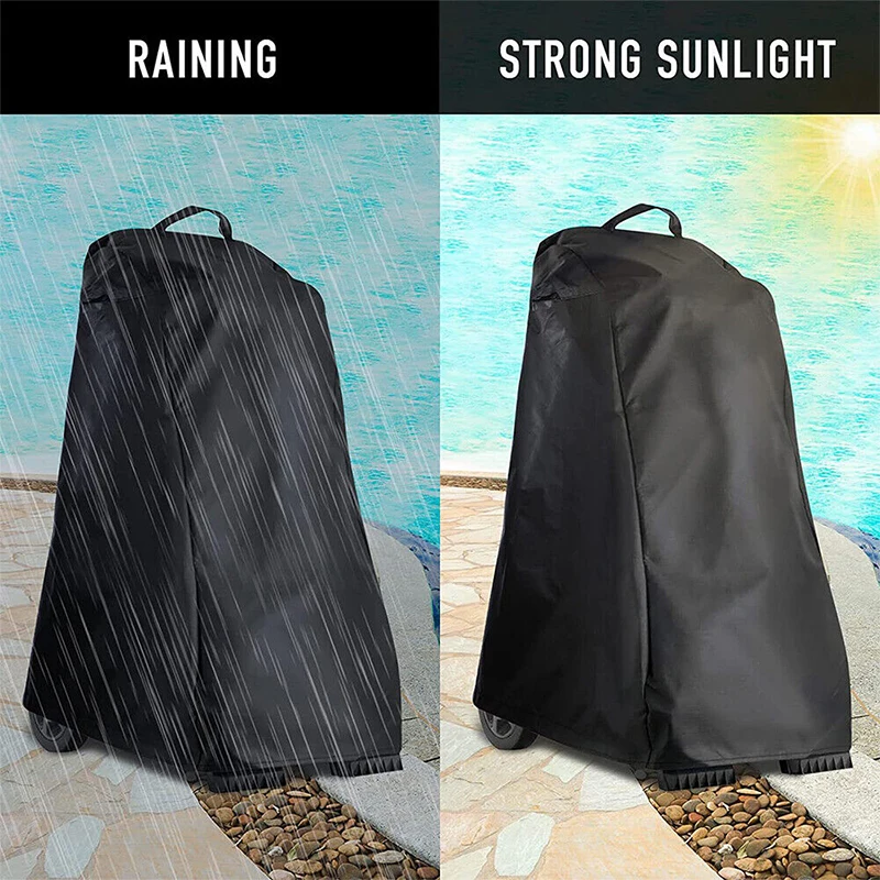 107cm Pool Cleaner Cover Silver-coated Waterproof Oxford Cloth Sun-proof Caddy Cover For Most Robotic Dustproof Storage Cover