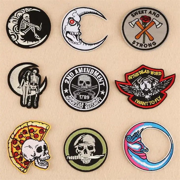 Iron On Sew On Embroidered Patch 10 Pcs Popular Patch Motif Cartoon Clothing Hat Bag Shoe Applique DIY Accessory Fast Shipping