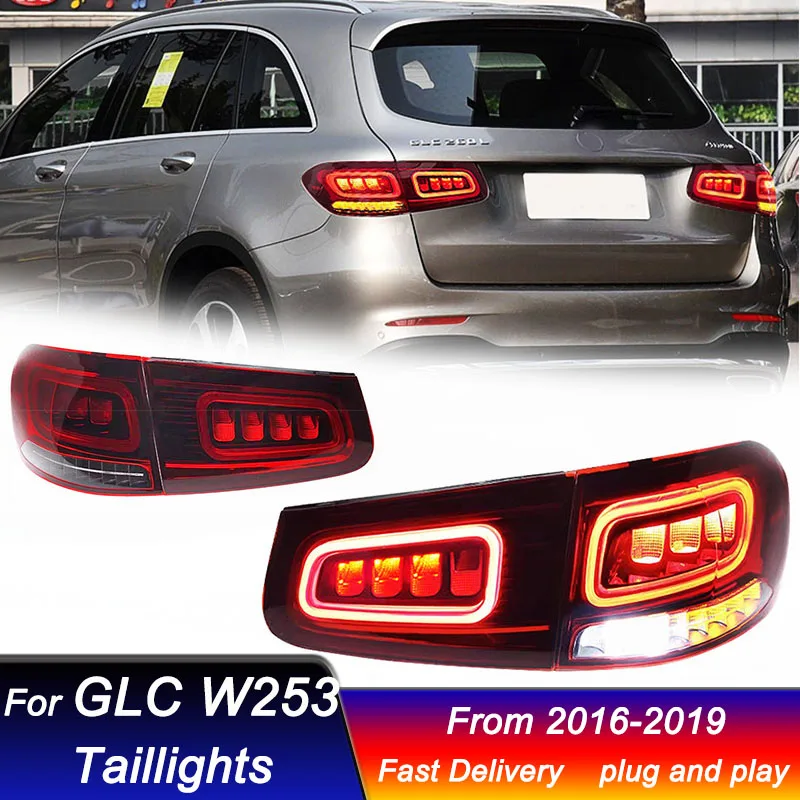 

Car Led Taillights For Mercedes Benz GLC W253 2016-2019 LED DRL Daytime Running Dynamic Turn Signal Brake Reverse Tail Lights
