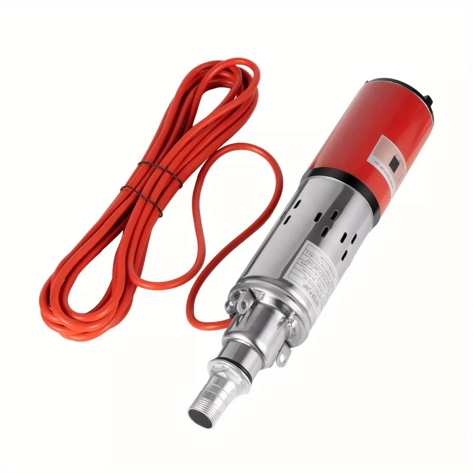 مضخة غاطسة بئر عميق 12 فولت - تصميم لولبي شديد التحمل للاستخدام في المزرعة والري والخار خارج الشبكة