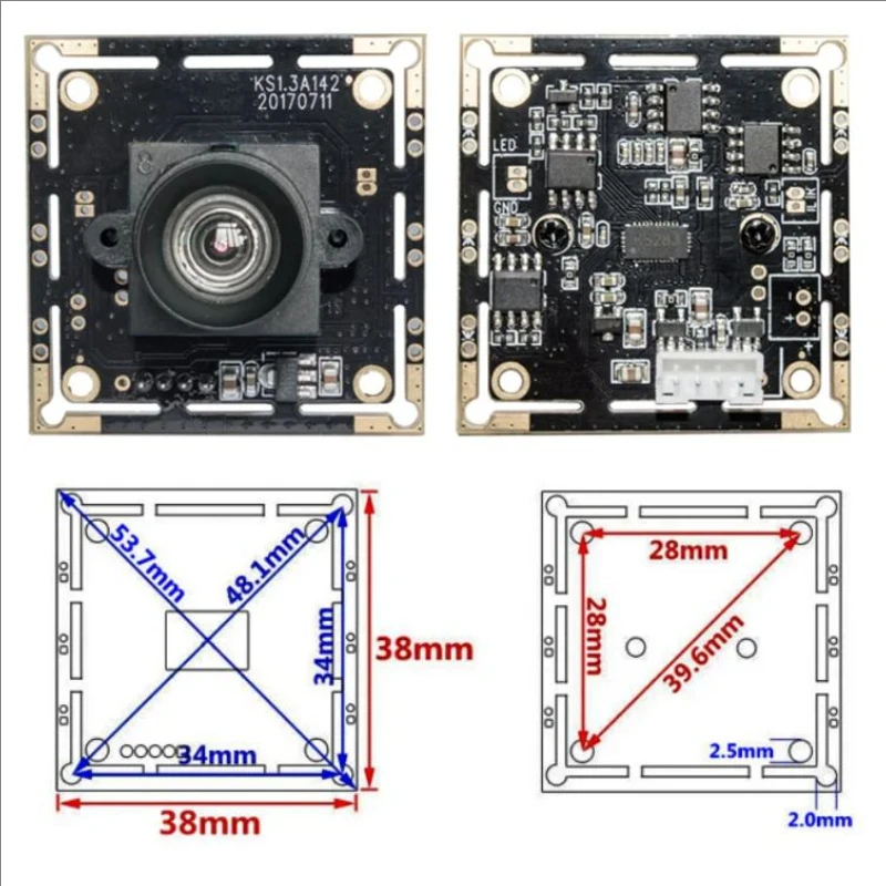 1.3MP AR0130 Sensor USB IR-Cut Face Recognition Low illumination Infrared Surveillance Camera Module