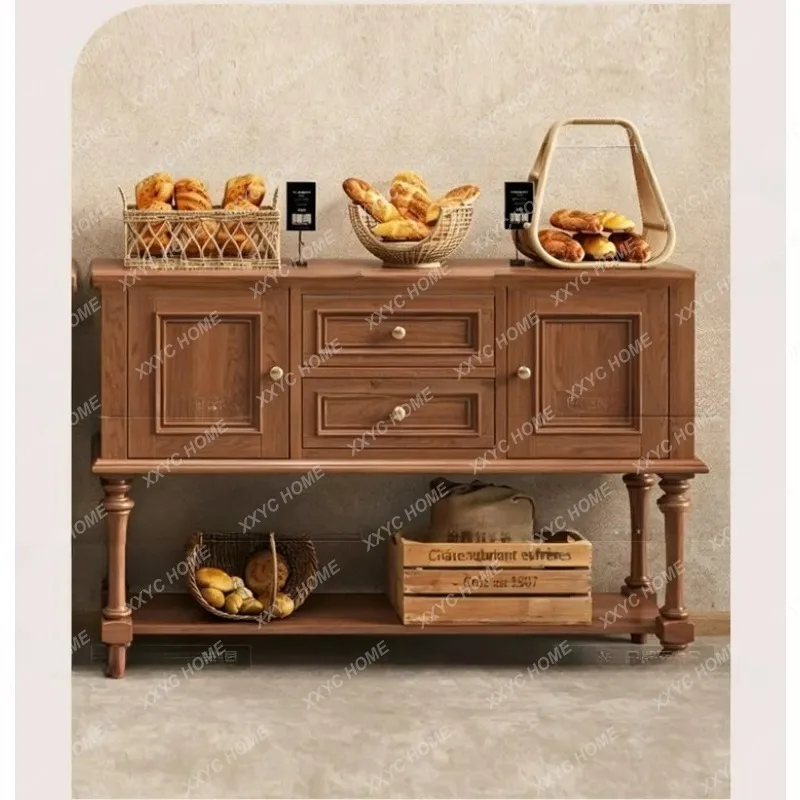 XXFactory Direct Log Wind Simple Entrance Table Entrance Corridor Wall Locker