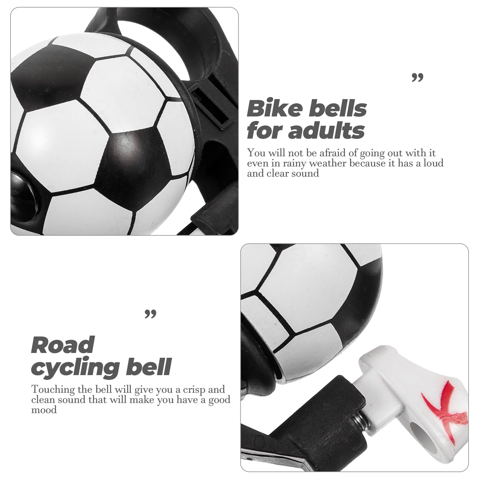 Bicycle Bell Classic Cycling Mountain Bike Bells for Adults Fried Road Plastic Folding Toddler