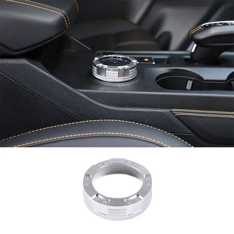 

For Ford Ranger 2023+ aluminum alloy car styling central control driving mode knob ring sticker car interior accessories