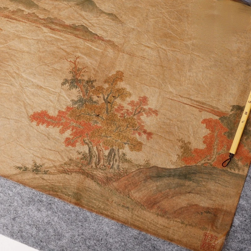 Drawing Paper Chinese Ancient Craft Mulberry Rice Paper Super Thin Cicada Wing Yanpi Xuan Paper Brush Calligraphy Rice Papier