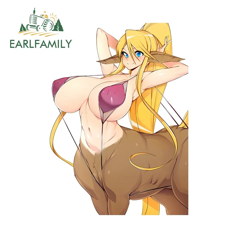 

EARLFAMILY 13cm x 8.8cm for Sexy Cartoon Creative Car Sticker Waterproof Anime Vinyl Decal Bumper Caravan Window VAN Car Styling