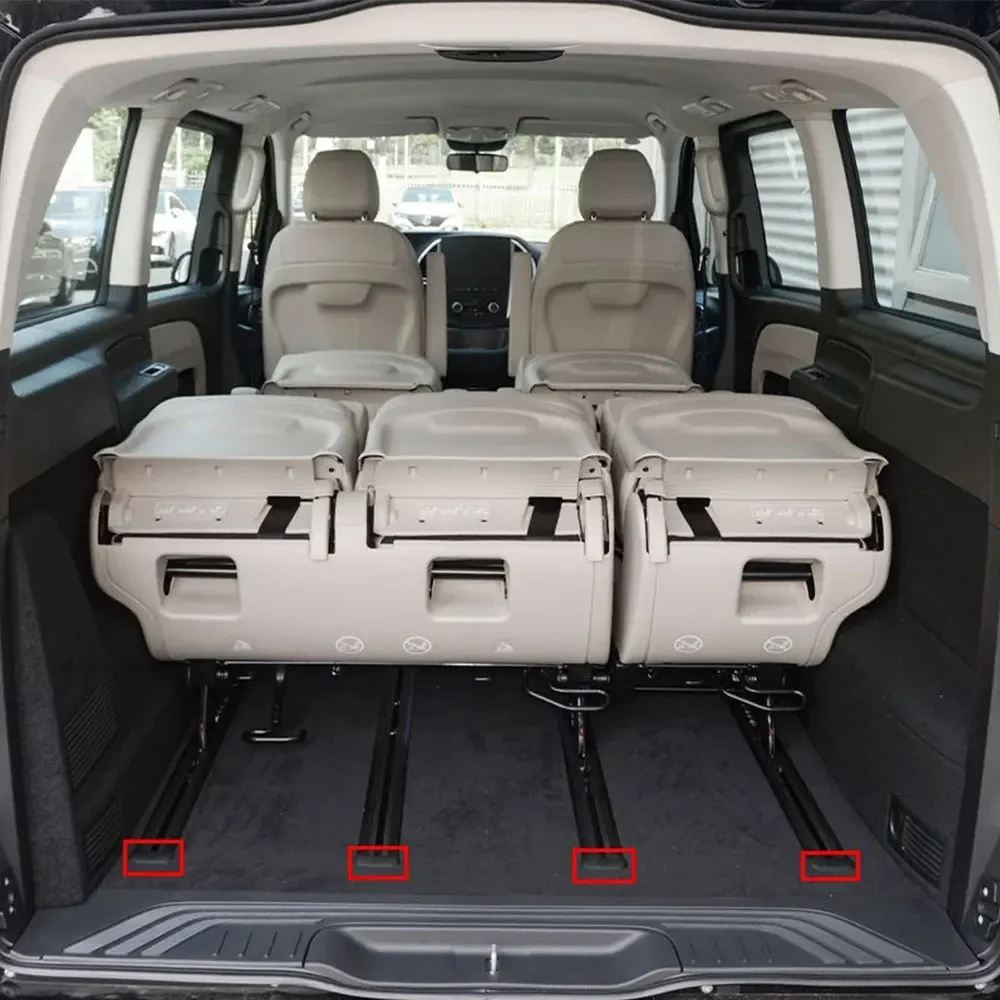 Car Sliding Seat Track Floor Carpet End Trim Cover Cap For Mercedes Benz V-Class W447 W448 Vito V250 V260 2014-2023