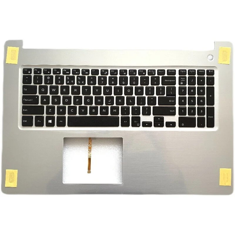 

For Dell Inspiron 17 5770 5775 Palmrest Backlit US Keyboard Silver HMY79 0HMY79