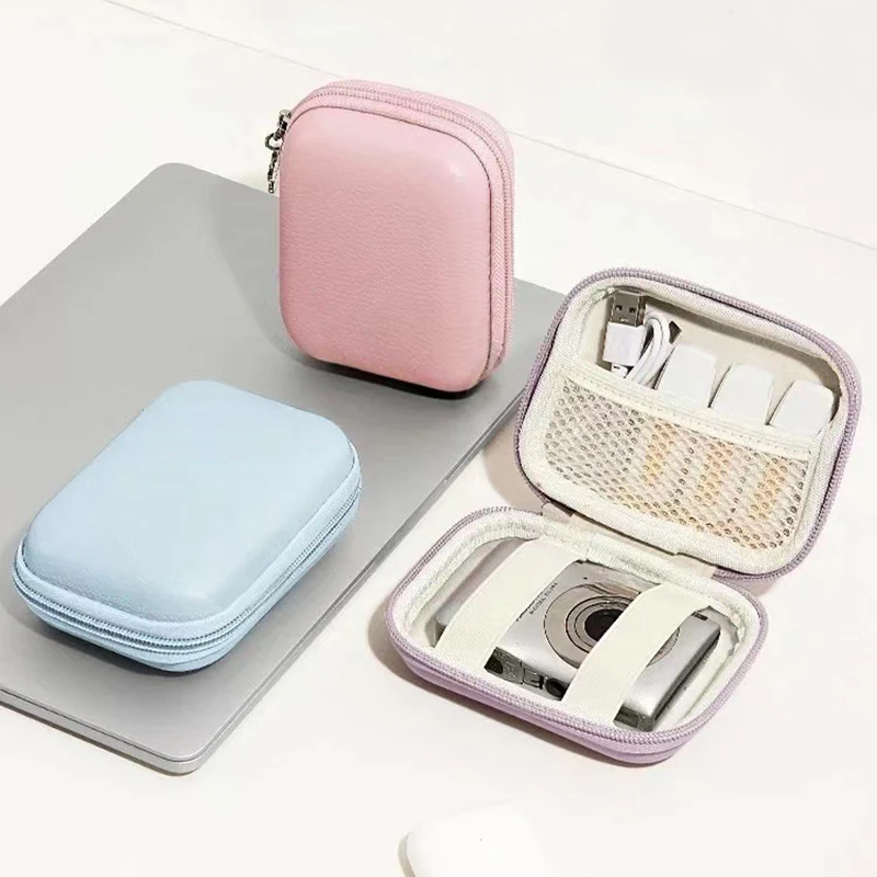 Earphone Data Storage Bag Cable Organizer Bags Mini Zipper Pouch Tech Gadgets Portable Charger U Disk Mini Camera Storage Case