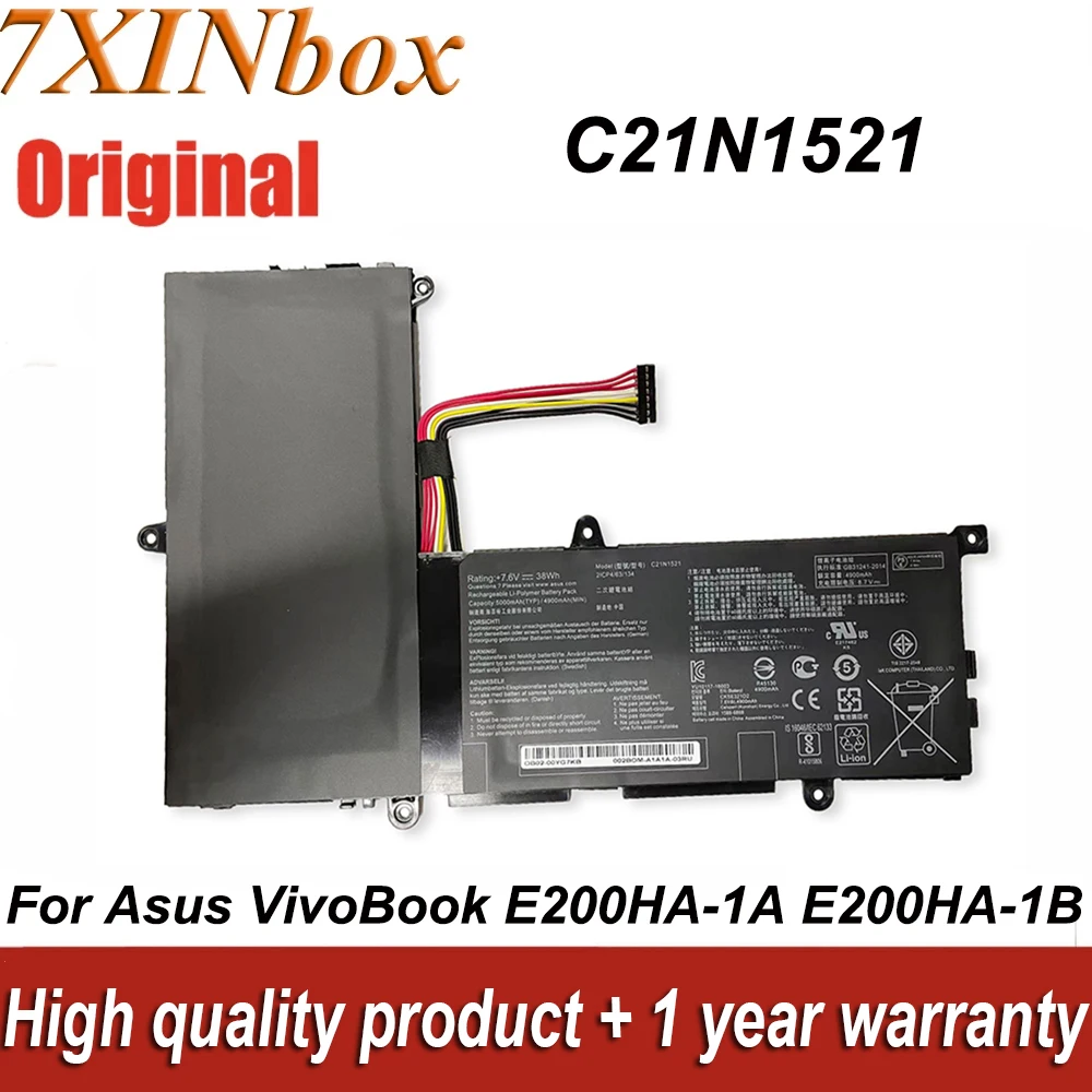 

New Laptop Battery C21N1521 7.6V 38Wh For Asus VivoBook E200HA E200HA-1A E200HA-1B E200HA-1E E200HA-1G Series Laptop Computer