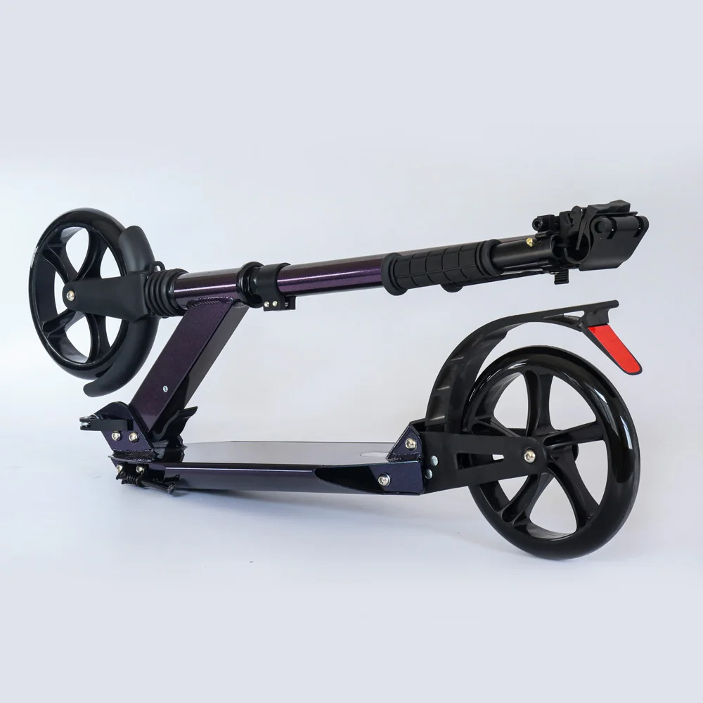 

STLF Children Two 2 Pu Big Wheels Foot Kick Scooter Toys for Toddlers Kids Teenagers