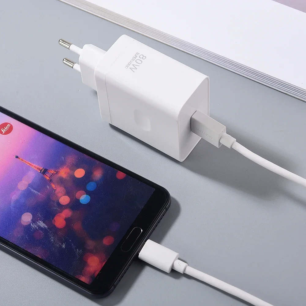 OPPO Reno 15 14 Pro 80 واط SuperVOOC شاحن الاتحاد الأوروبي شحن سريع محول الطاقة USB C كابل ل ممن لهم البحث X5 X6 X7 X8 X9 Pro A6 A5 Pro #2