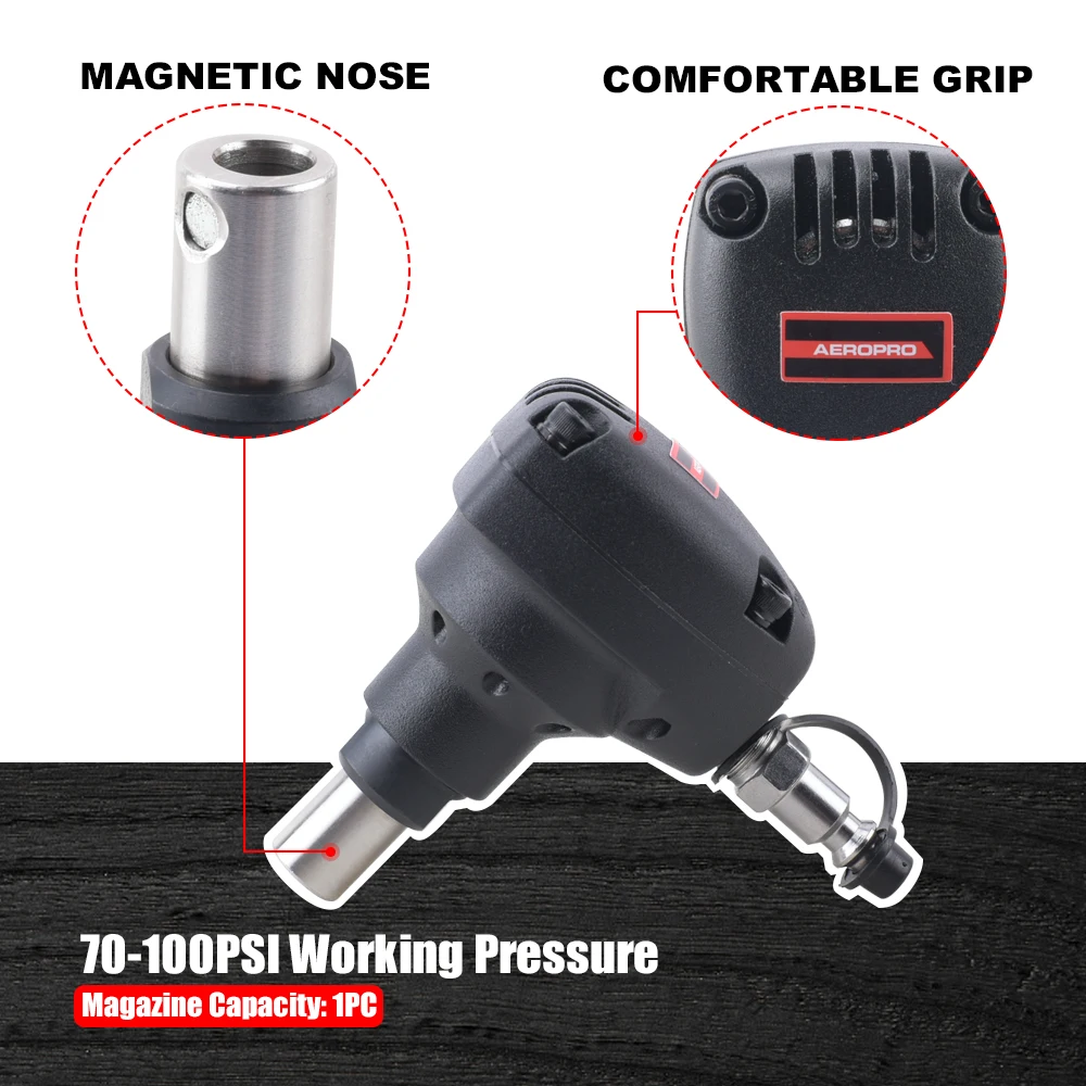 AEROPRO MSN90 Pneumatic Hammer Air Nailer Gun Pneumatic Mini Hammer For Nails Nail Gun Specialty Air Nailer For Wood Working