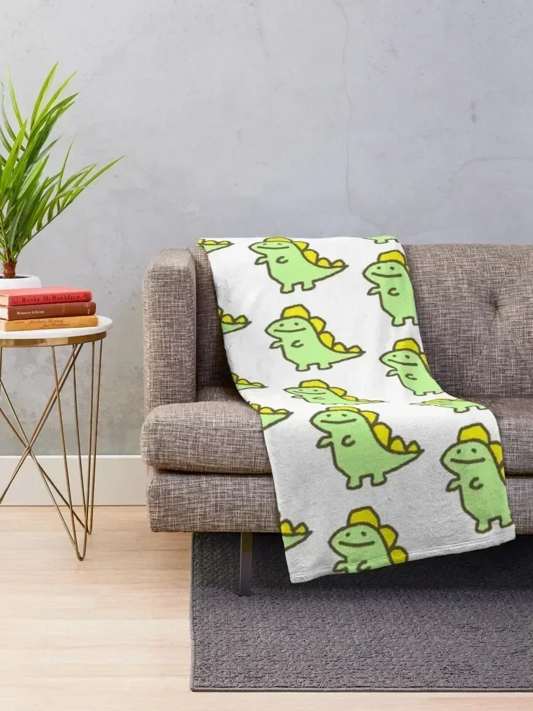 Dinosaur sticker whatsapp Throw Blanket Giant Sofa Designers Plush Bed Fashionable Blankets