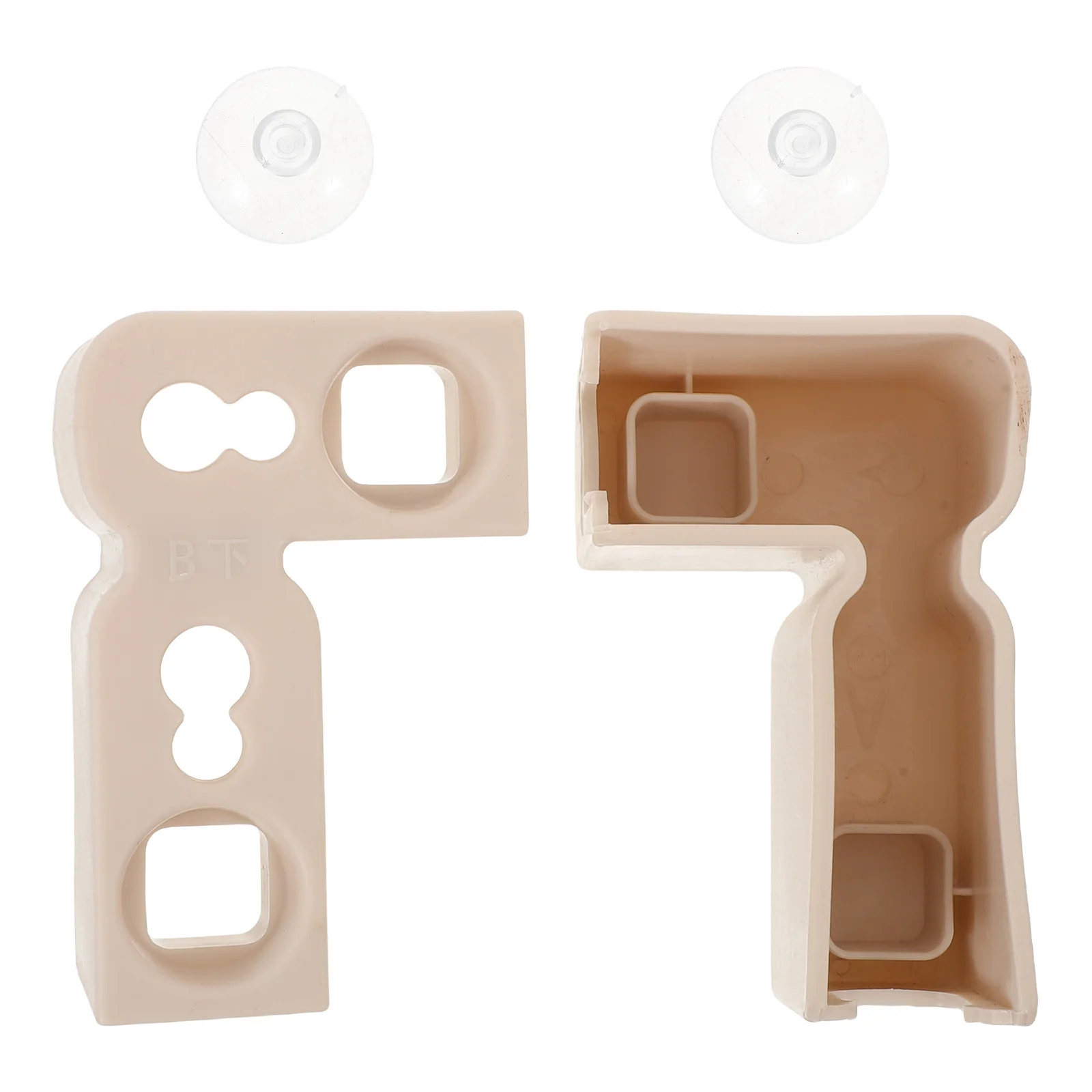 2 set L-vormige boxconnectoren met zuigkracht Babyboxverbinding voor stabiele tuintent hekwerk Plastic hek