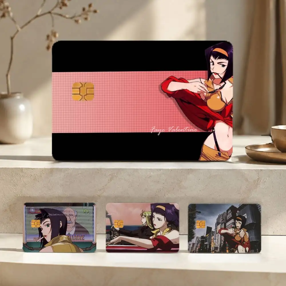 Cowboy Bebop Faye Valentine Sticker Film Tape Skin for Credit Card Debit Card Waterproof Stickers