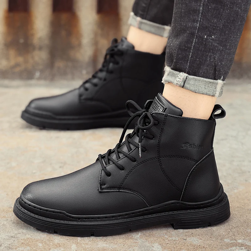 Boots Men Shoes Casual Shoes Classics Ankle Boots High Slip on  Office  Ventilate  Versatile Motorcycle