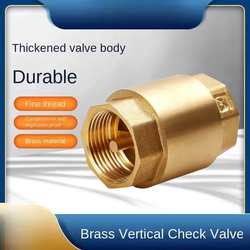 DN15/DN20/DN25 Non-Return Check Valve 200WOG Male for Water Gas Oil Control Devices Valve  NPT Brass Thread Check Valve One Way