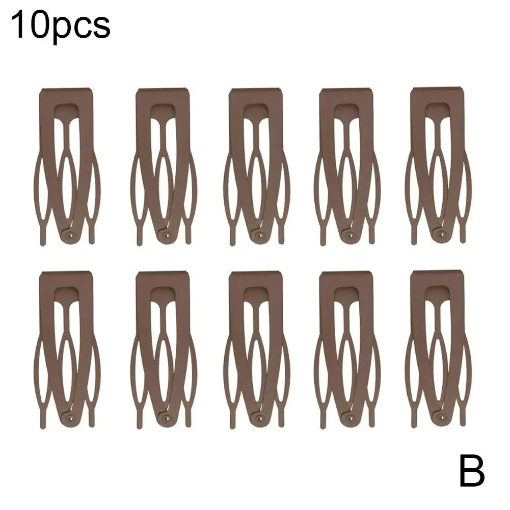 10 Stück Haarspangen mit doppeltem Griff, Metall-Haarspangen mit Druckknöpfen, Haarspangen für Frauen und Mädchen, Haarherstellung, Salonbedarf, Haar-Accessoires – Detail 13