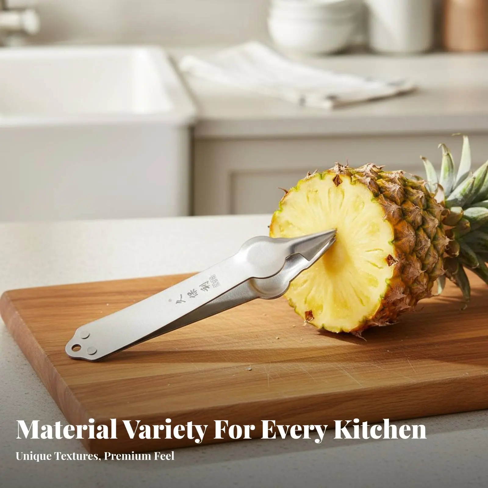 

Pineapple Spot Remover Stainless Steel Pineapple Spot Extractor Gripper Kitchen Gadget Long-Lasting V-Shaped Tip for Chefs