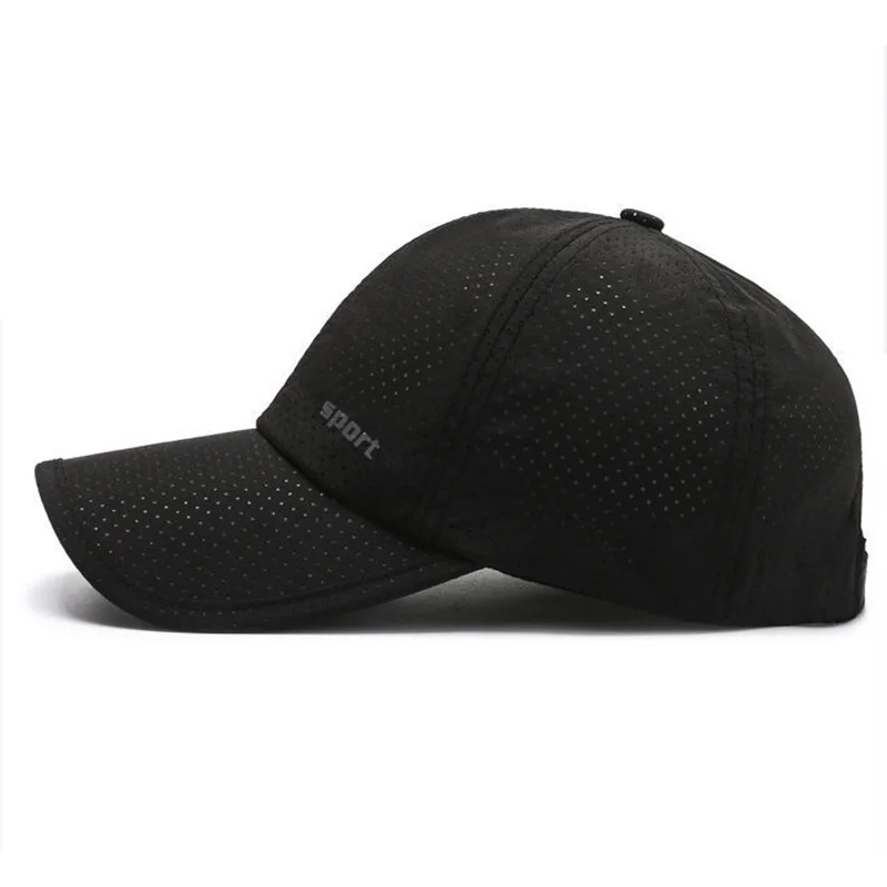 Baseballkappe für Outdoor-Aktivitäten – schnell trocknend, atmungsaktiv, weiches Oberteil, verstellbarer Riemen, kontrastfarbenes Design – Detail 3