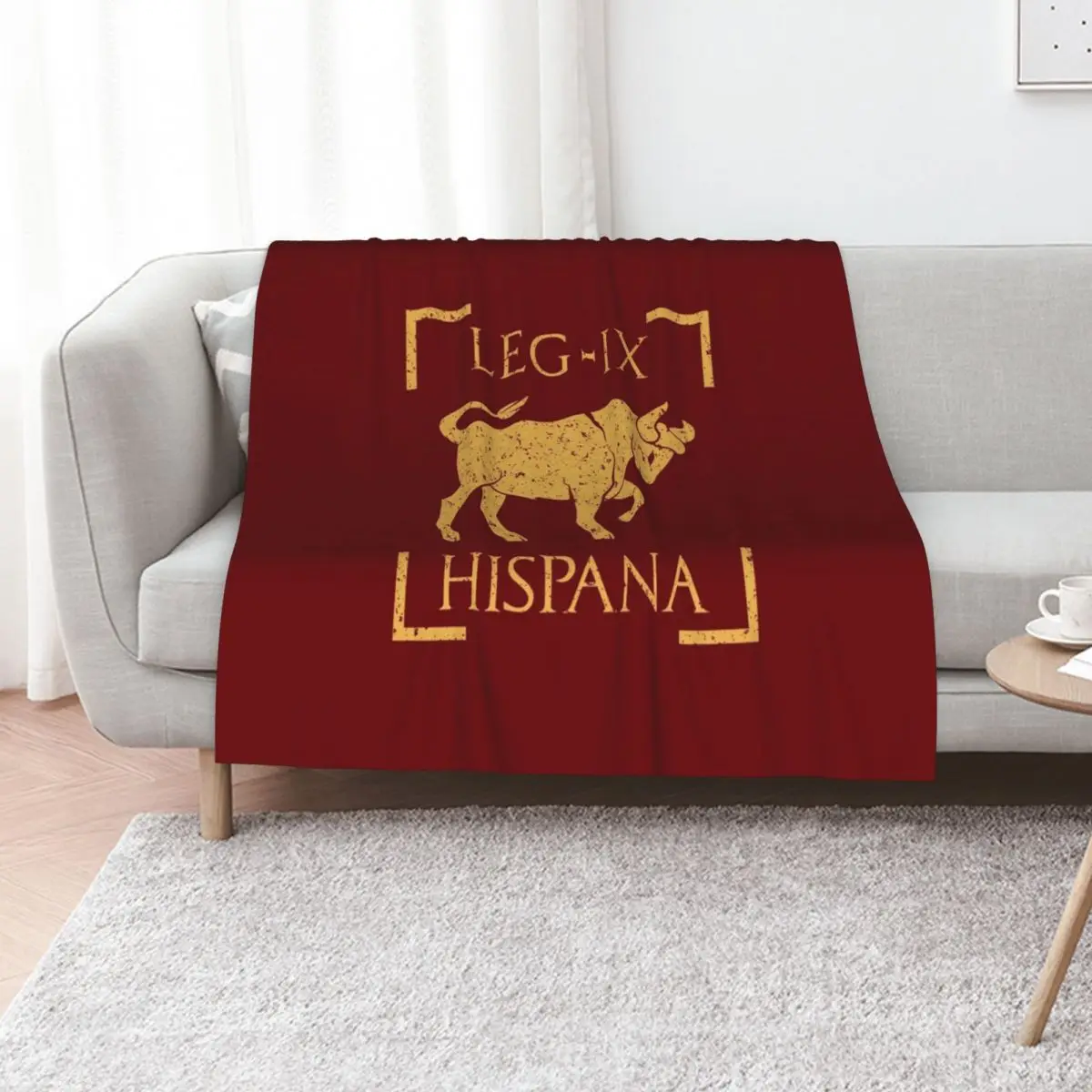 Legio IX Hispana Taurus Emblem Roman Legion Throw Blanket Decoratives Soft Beds Quilt Beach Luxury For Decorative Sofa Blankets