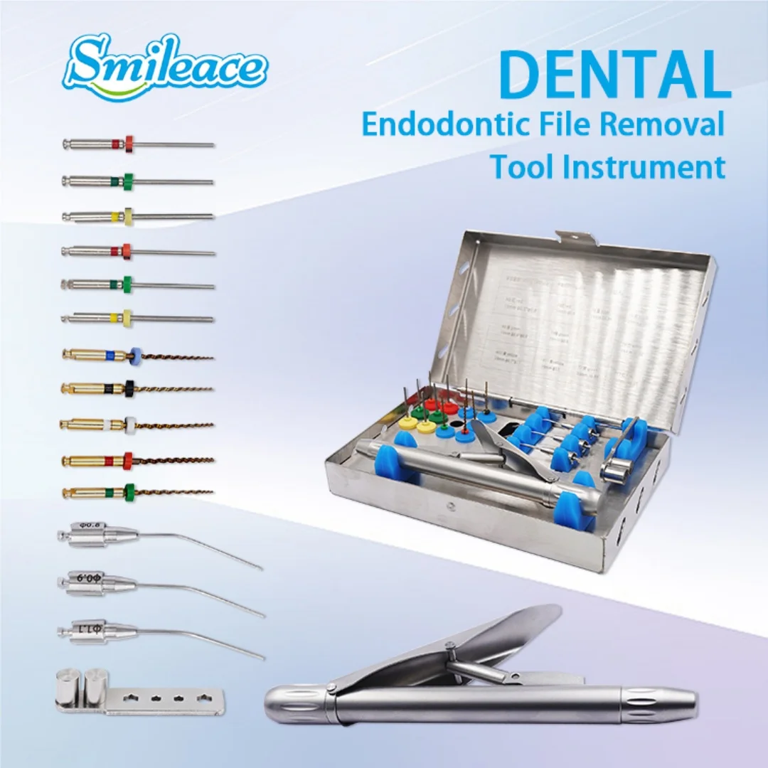 Dental Endodontic Removal System Kit Endo Broken File Instrument Set Root Canal File Extractor For Lab Clinic
