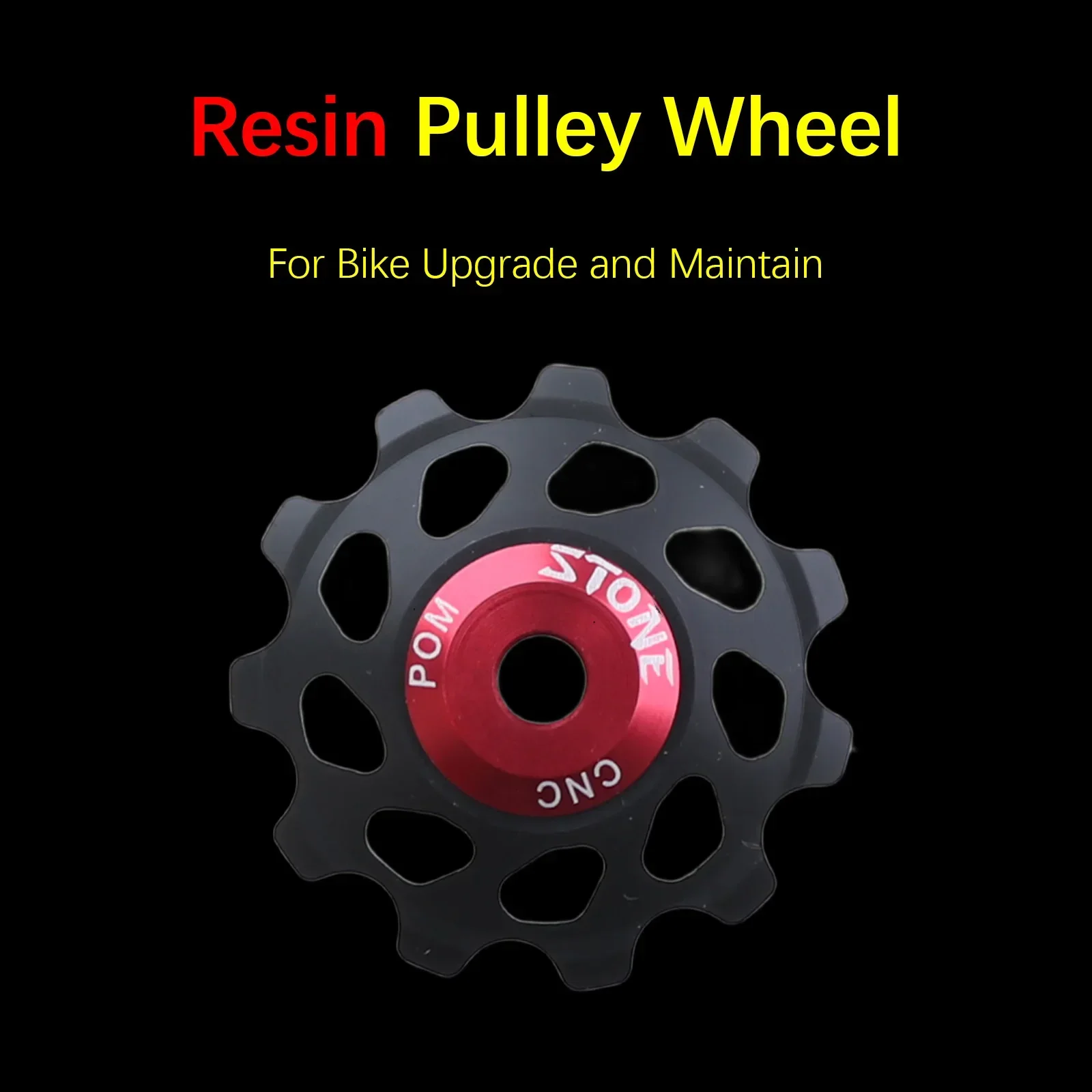 Stone 12s Pulley Wheel Gear Guide Roller Jockey 10t 11t 13t 15t 17t Bearing Road MTB Bike Bearings Rear Derailleur Red Solid