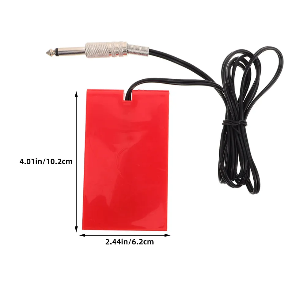 2Pcs Tattoo Foot Pedal Touch Switch Non Slip Foot Control Pedal Plug for Tattoo Machines Power Supply Equipment