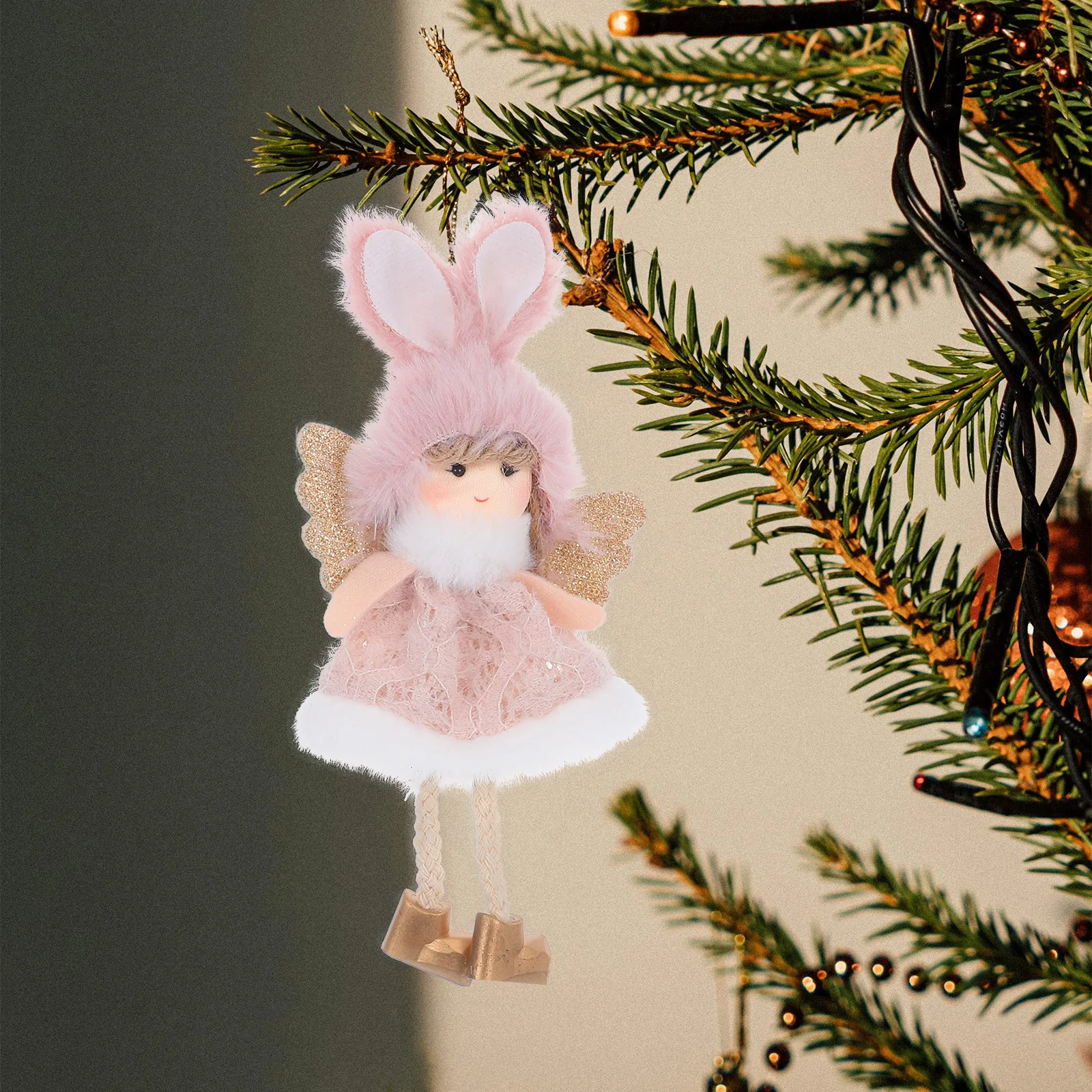 

2 Pcs Angel Hanging Ornament Pendant Christmas Decoration Tree Hangings
