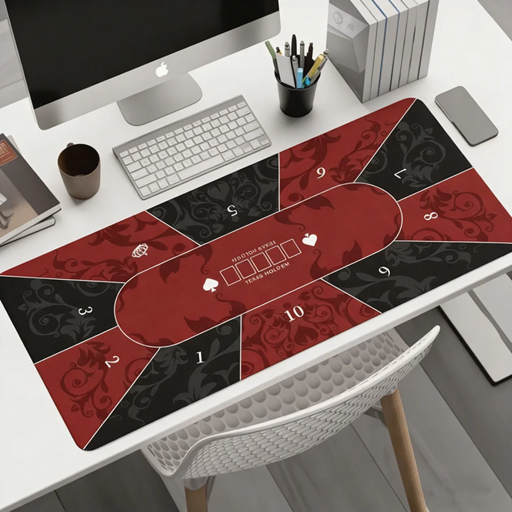 Special Design Rubber Texas Hold 'em Sic BoPoker Tablecloth Desk Mat Gaming Mat Office Keyboard Mouse Pad Game Players Layout