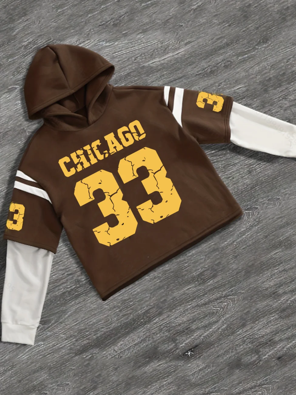 

Men's casual trendy and stylish hooded sweatshirts with the number 33 print, combining fashion and comfort for a modern look
