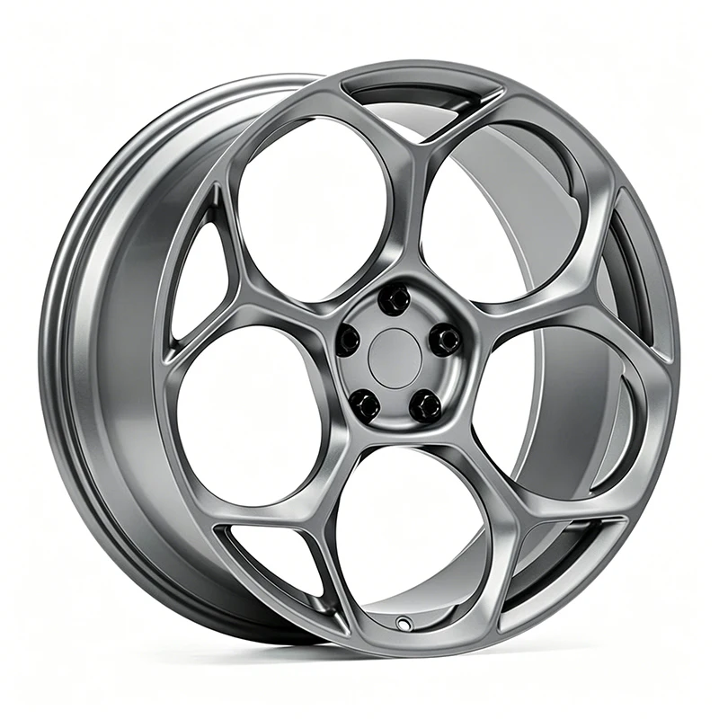 For 18x8.5 Inch 5x114.3 Spacer Style Grey Machined Face Forged Deep Dish Vehicle Replacement Alloy Wheels Rims
