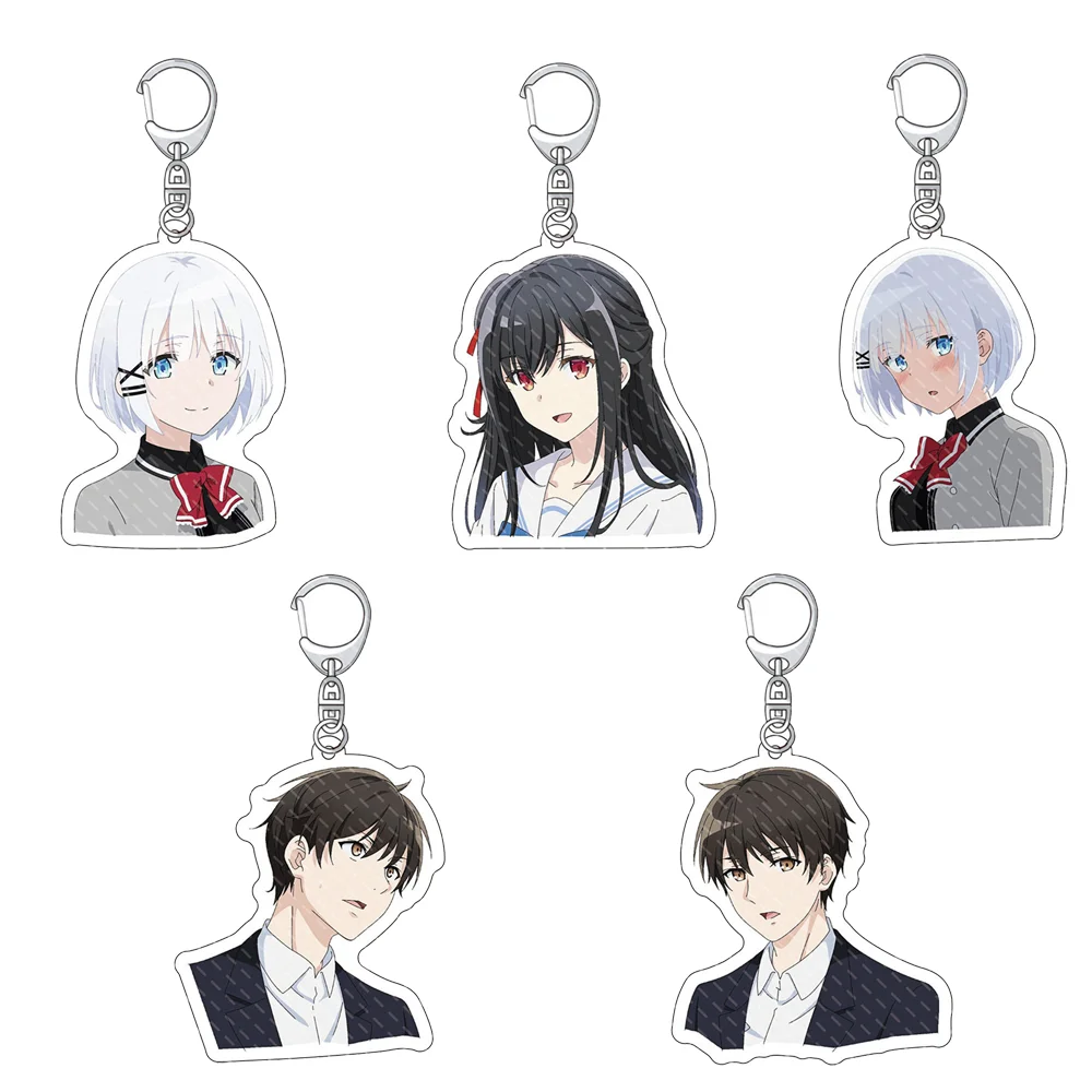 

6CM 10PCS Anime The Detective is Already Dead Characters Figure Keychain Acrylic Stand Model Gifts Goods Ornament Decoration